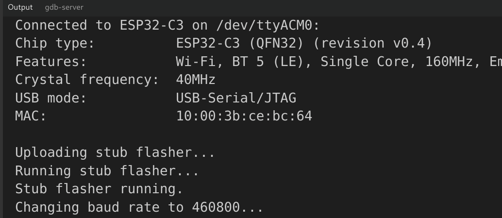 Inizio delle operazioni di riscrittura del firmware