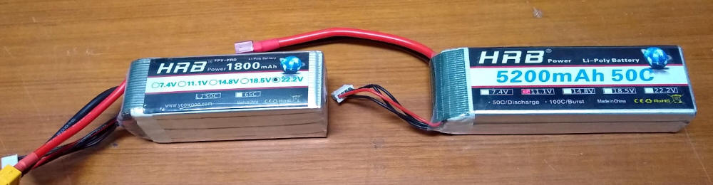 Due batterie per radiomodelli